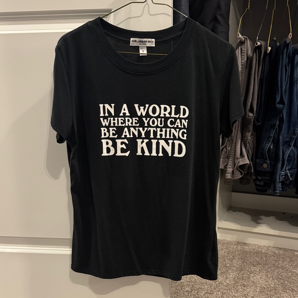 Sub_Urban Riot Black 'Be Kind' Tee